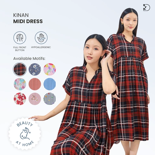 Image of Kinan Midi Dress - DYD Label - Homedress Bahan Rayon