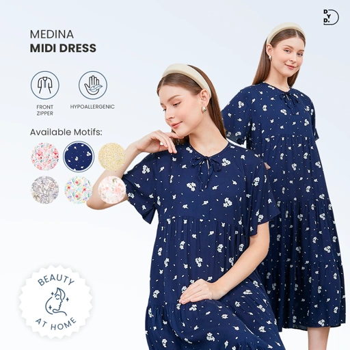 Image of Medina Midi Dress - DYD Label - Homedress Bahan Rayon