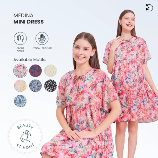 Medina Mini Dress - DYD Label - Homedress Bahan Rayon