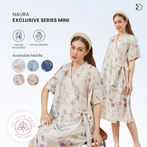 Image of Naura Kimono Mini Exclusive Series - DYD Label - Homedress Bahan Organic Silk