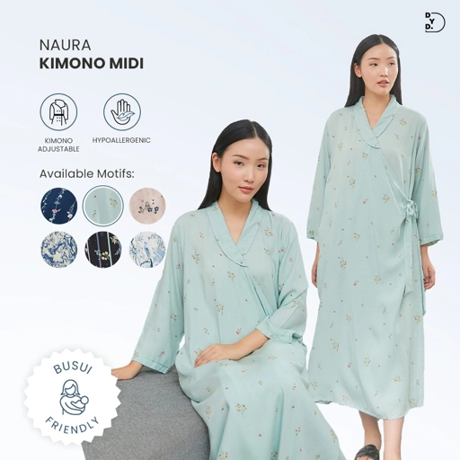 Image of Naura Kimono Midi - DYD Label - Homedress Lahiran Bahan Rayon
