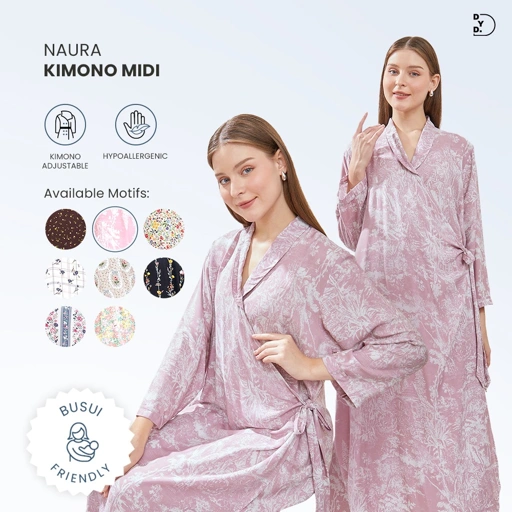 Image of Naura Kimono Midi - DYD Label - Homedress Lahiran Bahan Rayon