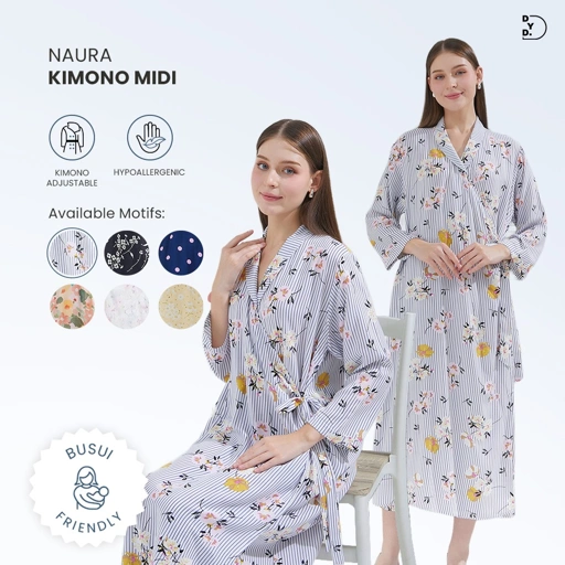 Image of Naura Kimono Midi - DYD Label - Homedress Lahiran Bahan Rayon