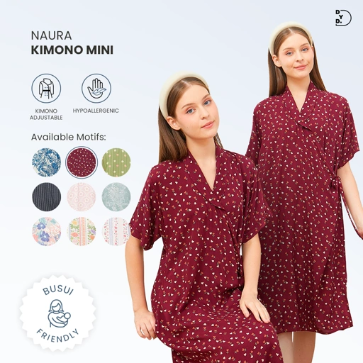 Image of Naura Kimono Mini - DYD Label - Homedress Lahiran Bahan Rayon