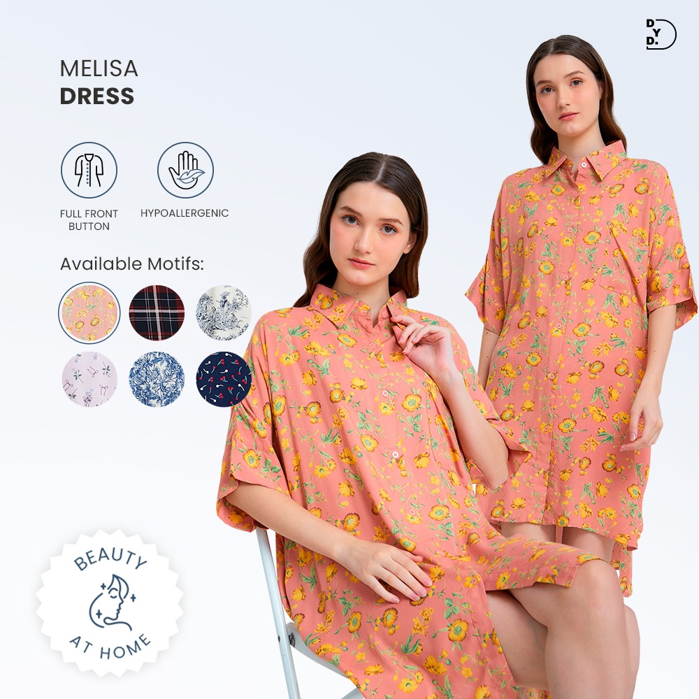 Melisa Dress Kemeja - DYD Label - Homedress Bahan Rayon