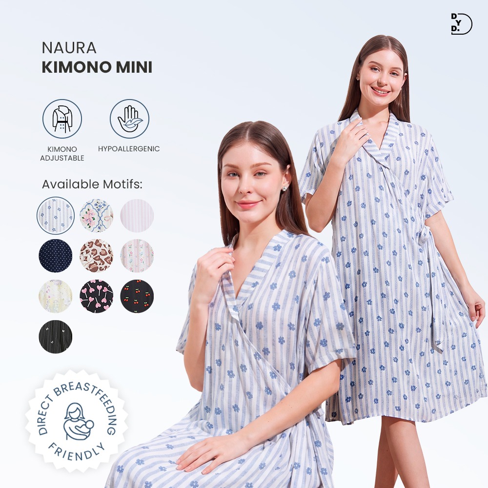 Naura Kimono Mini - DYD Label - Homedress Lahiran Bahan Rayon