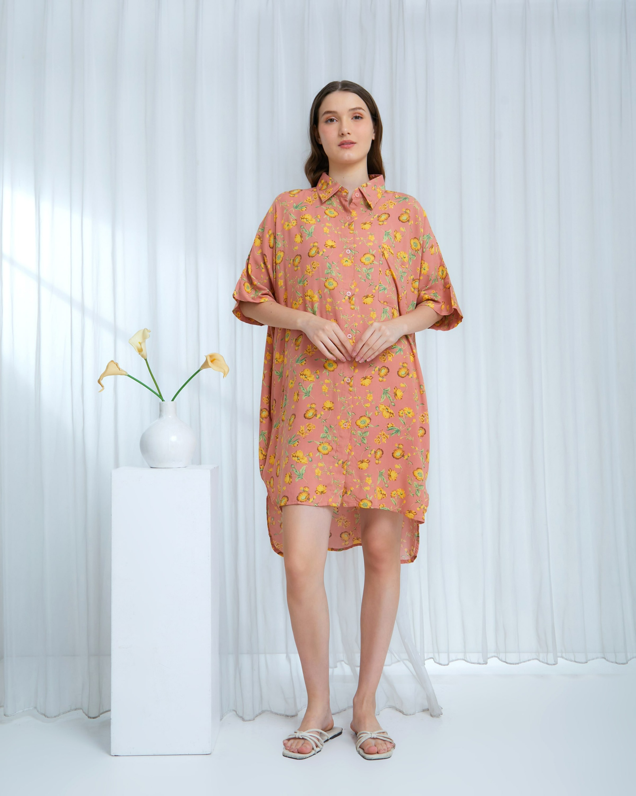Melisa Dress Kemeja - DYD Label - Homedress Bahan Rayon