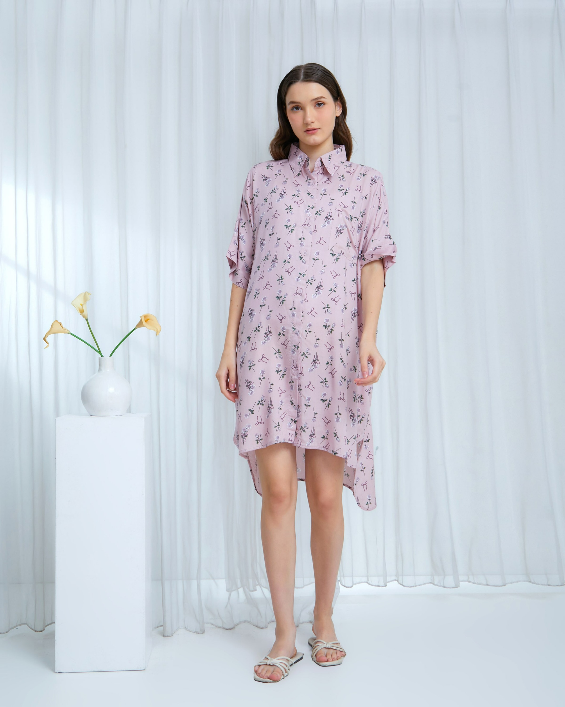 Melisa Dress Kemeja - DYD Label - Homedress Bahan Rayon