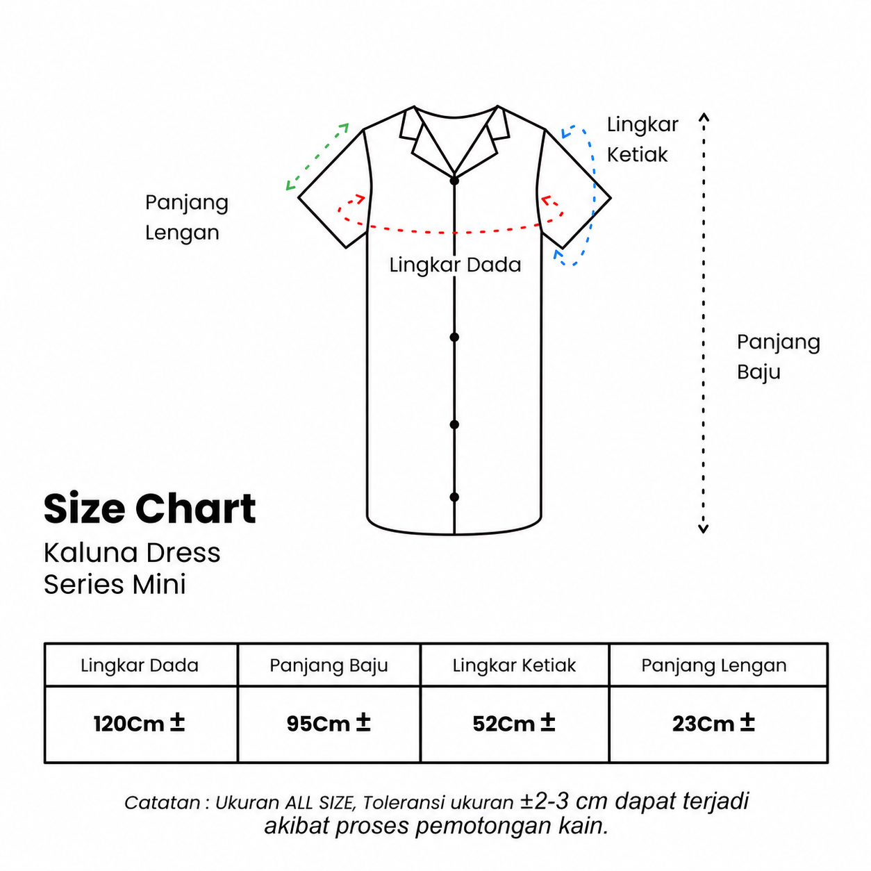 Kaluna Mini Dress - DYD Label - Homedress Bahan Rayon