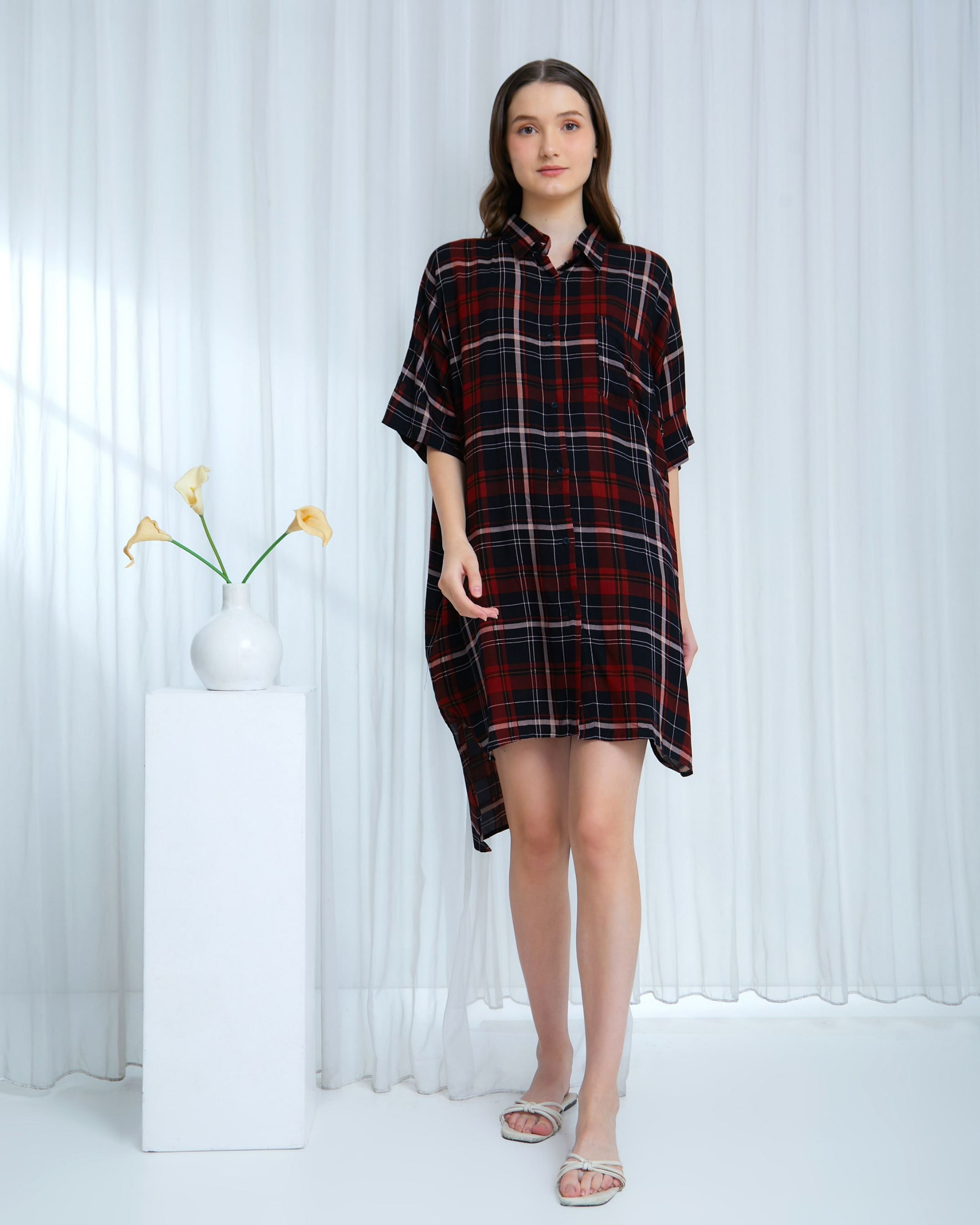 Melisa Dress Kemeja - DYD Label - Homedress Bahan Rayon