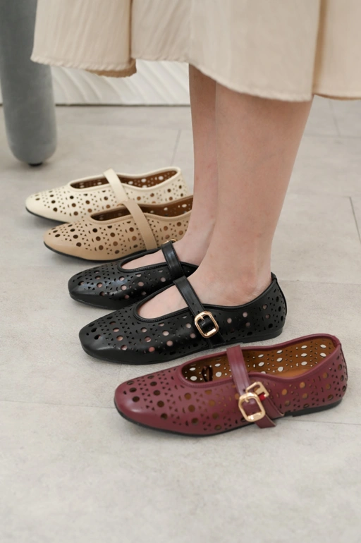 Image of Vimemo Audrey - Sepatu Mary Jane | Flatshoes Korean Vintage Shoes