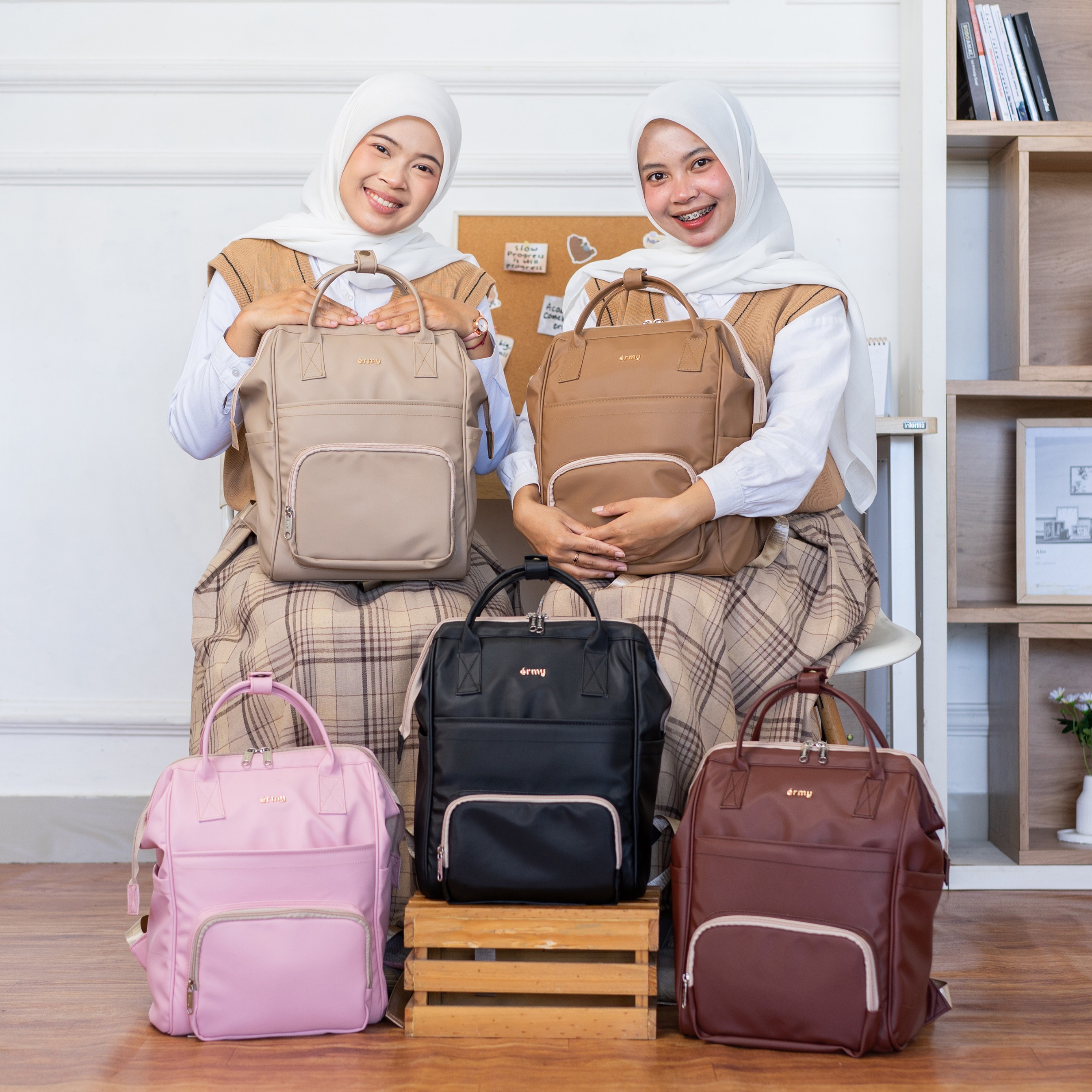 ERMY – Kimy Ransel Wanita 2 in 1 Waterproof