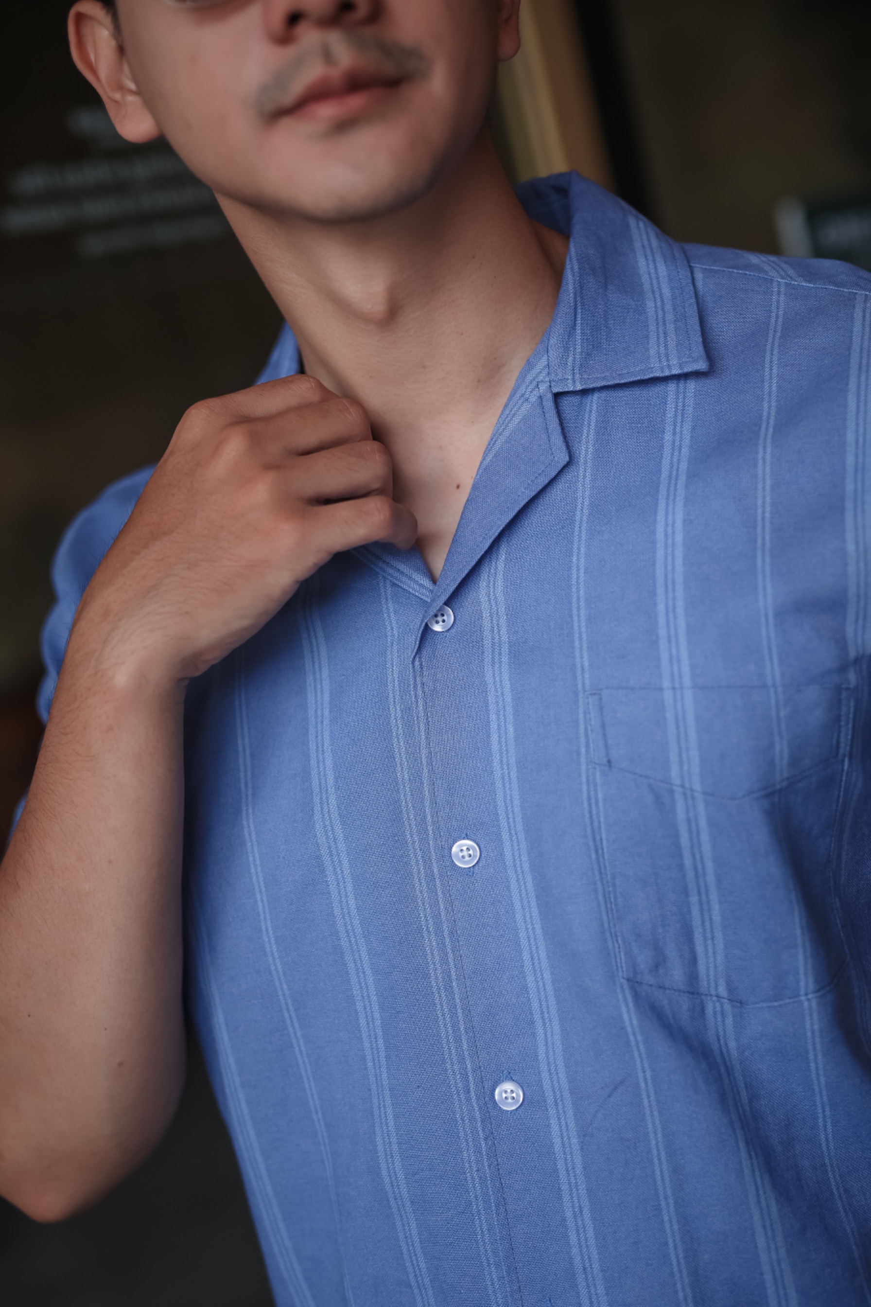 Cuban stripes Blue