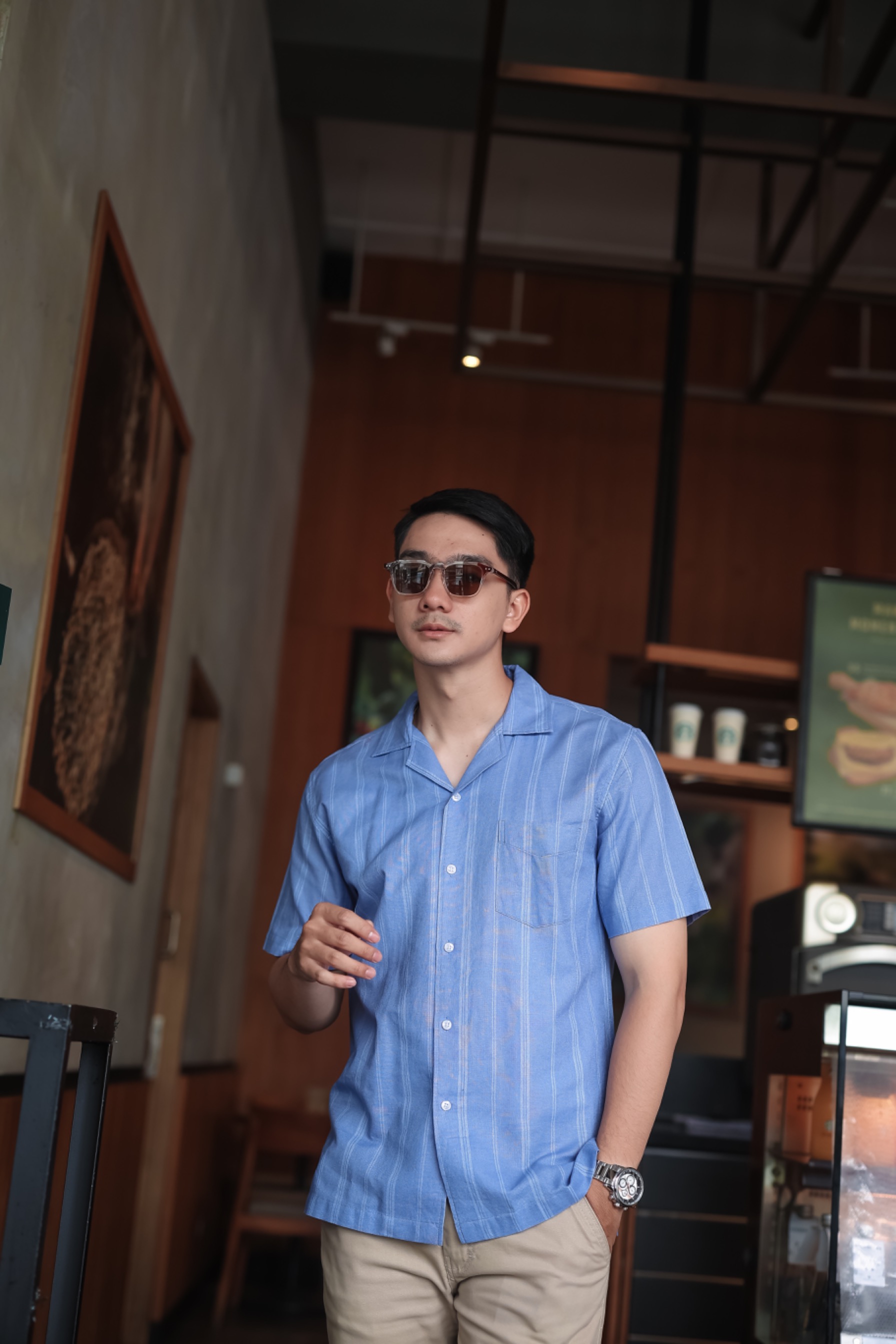 Cuban stripes Blue