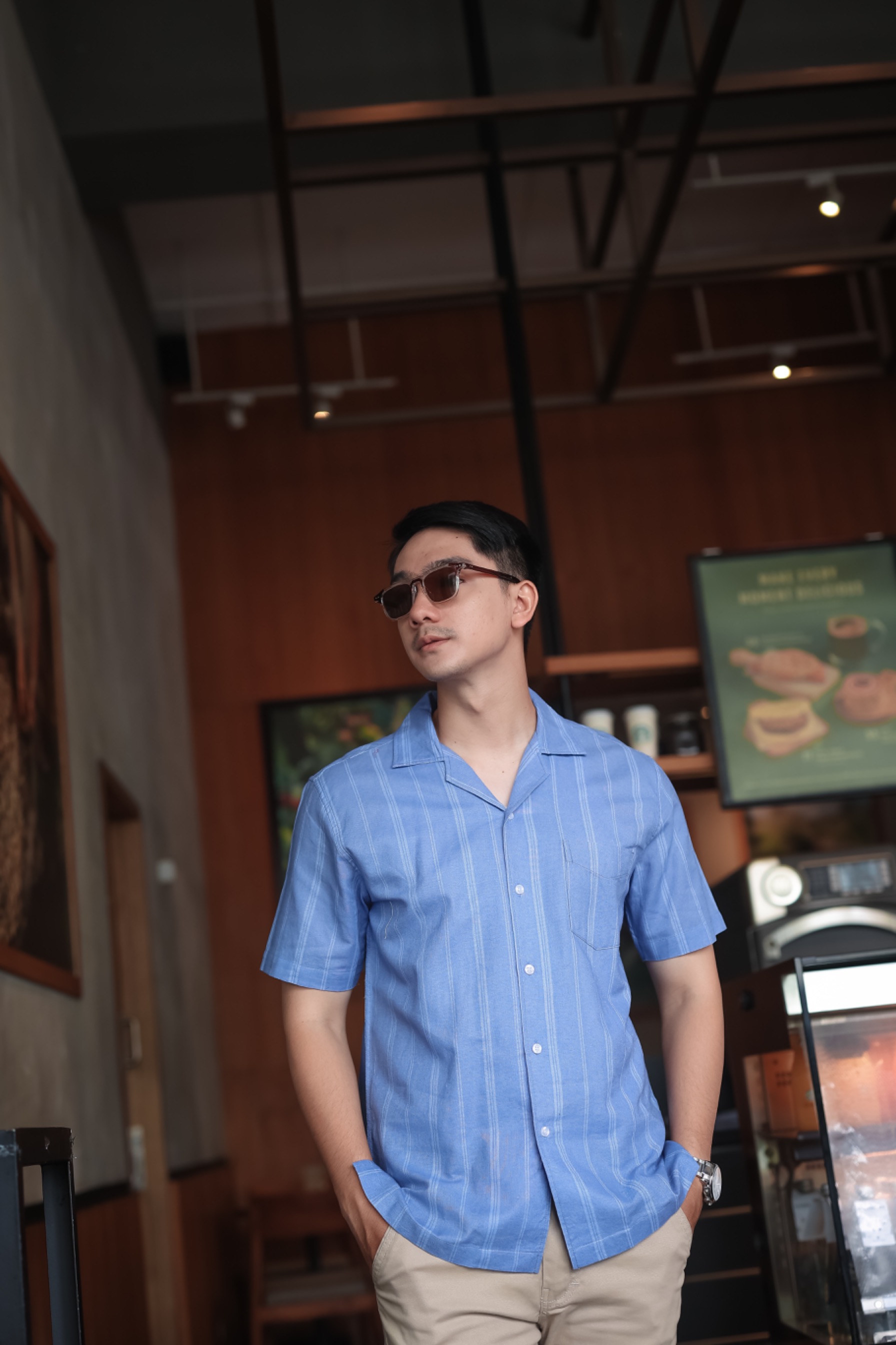 Cuban stripes Blue