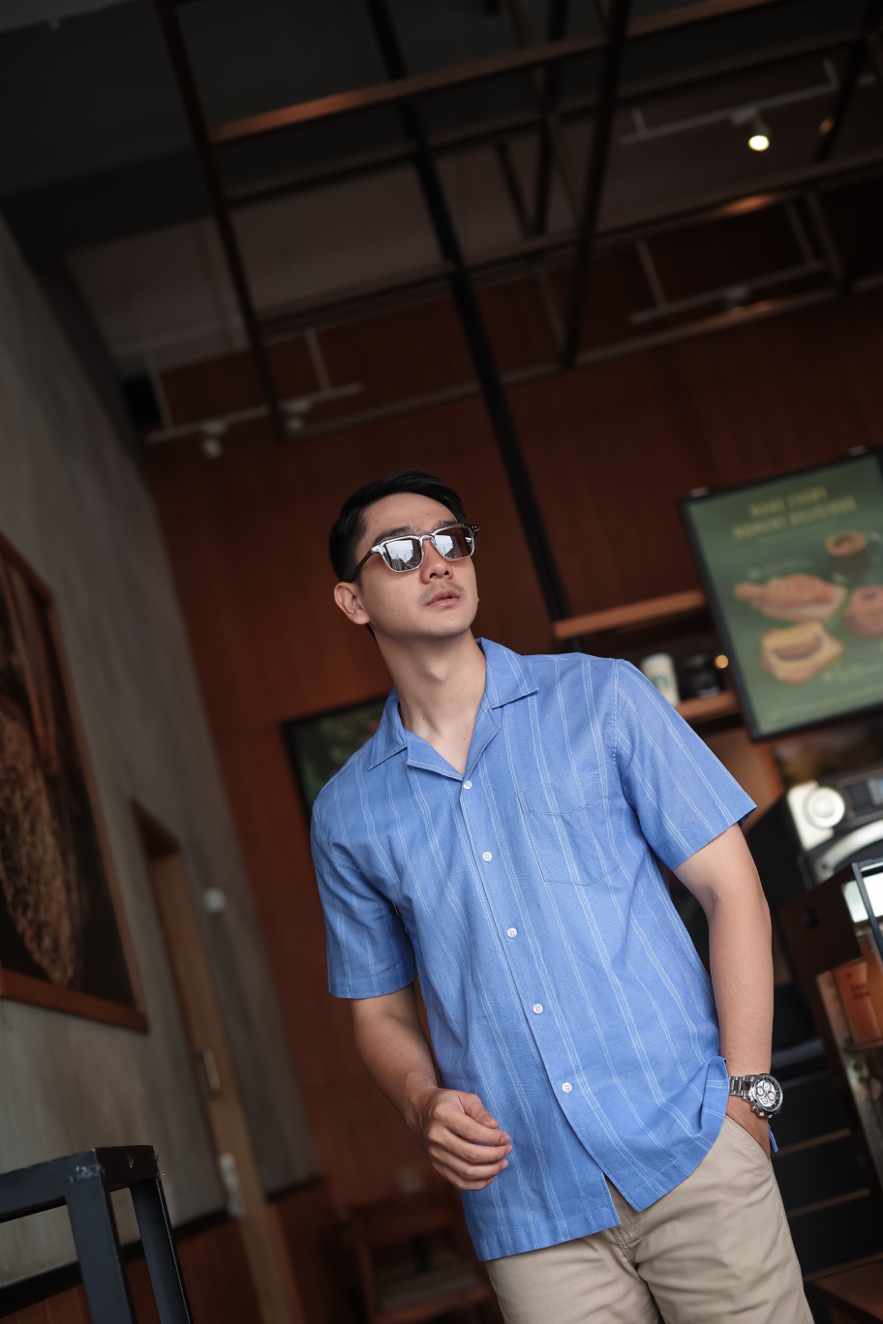 Cuban stripes Blue