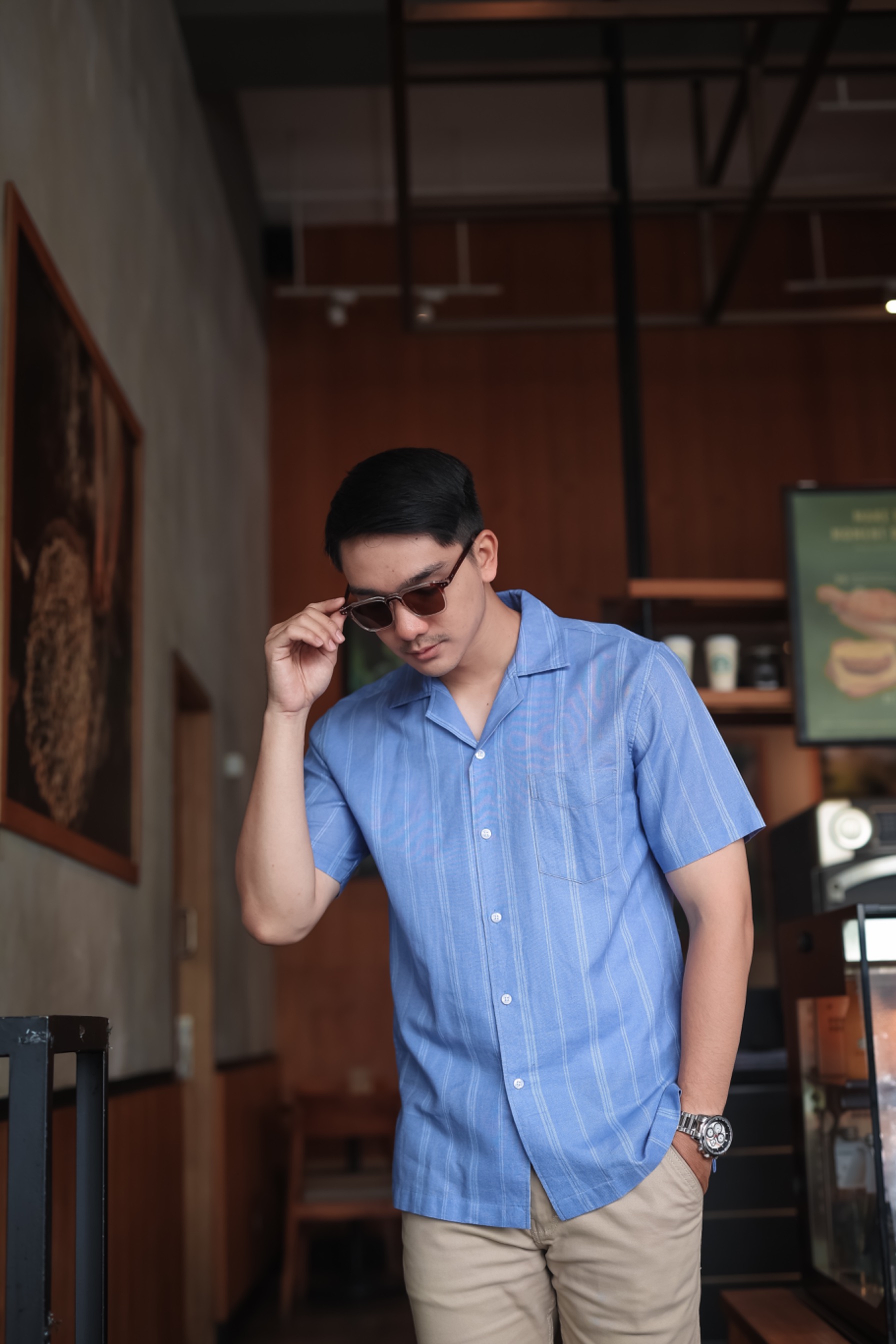 Cuban stripes Blue