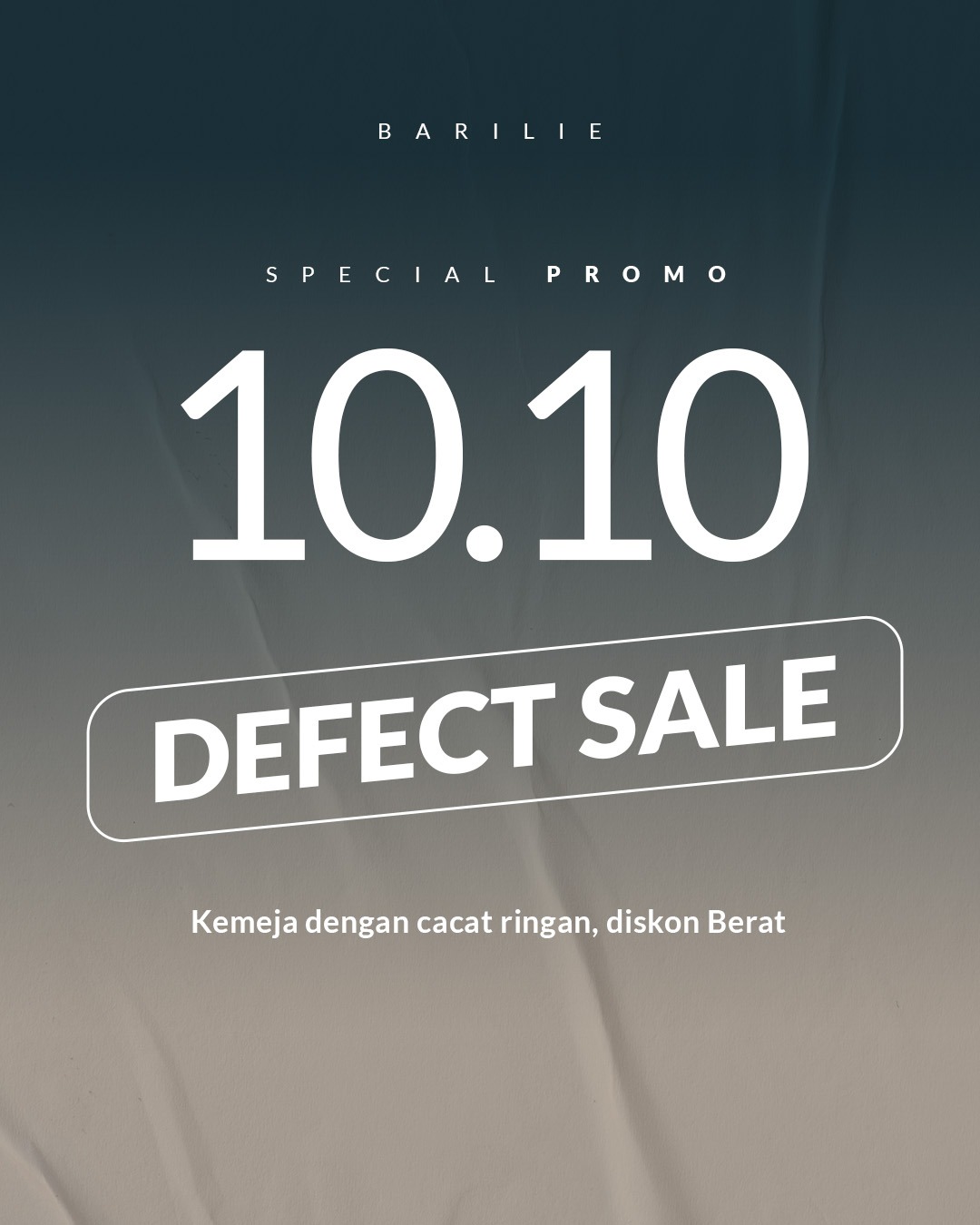 DEFECT SALE