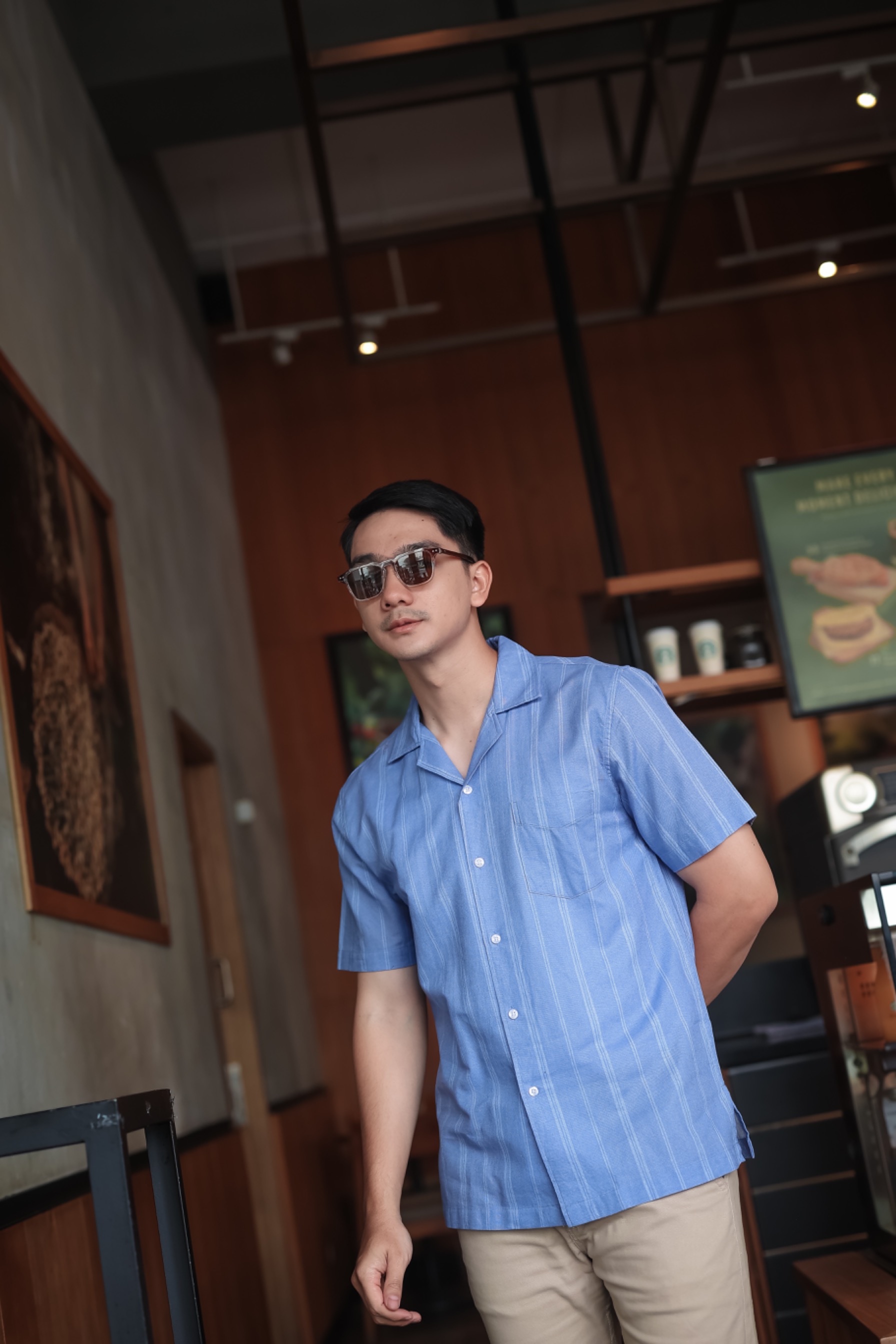 Cuban stripes Blue