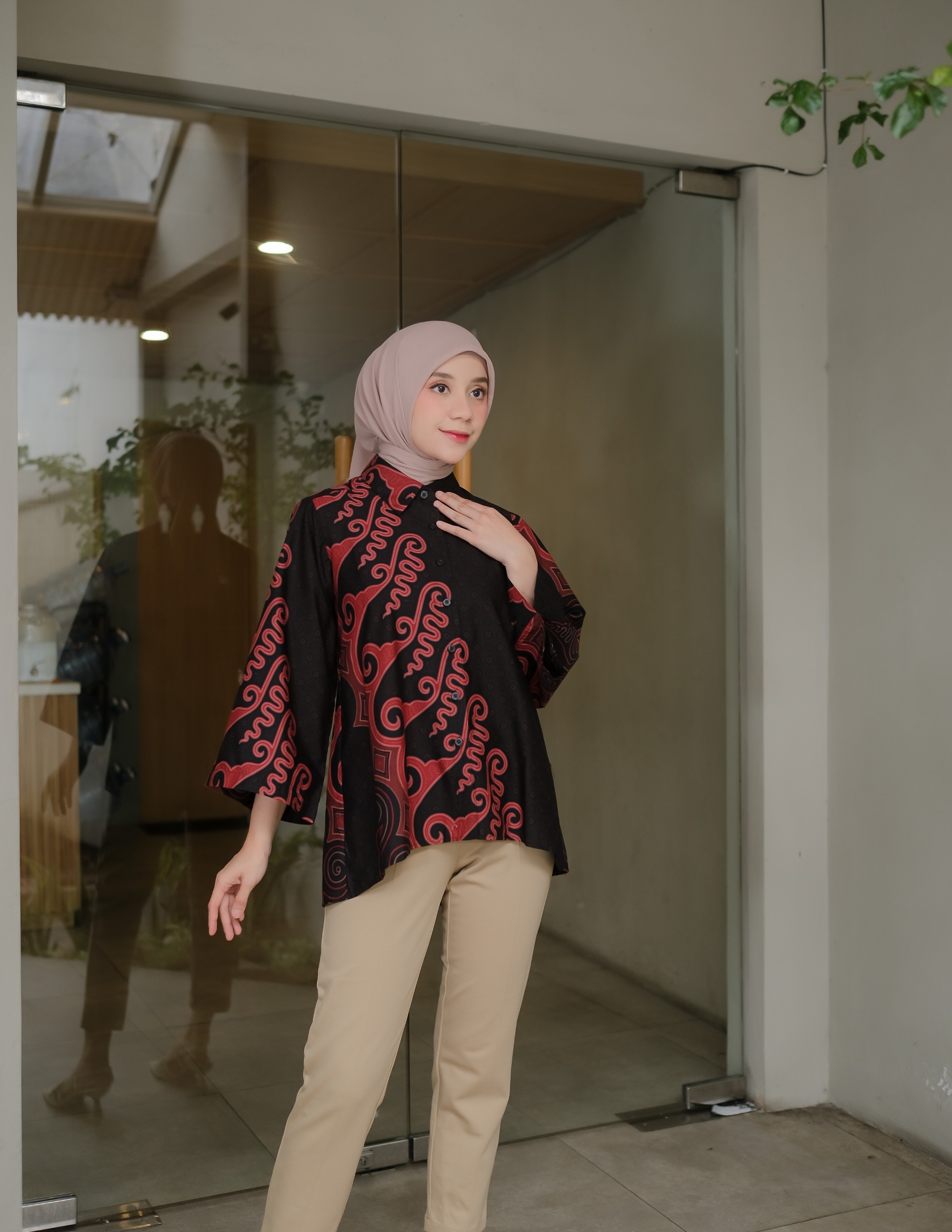 Oversize Blouse 7/8 Woman - KASATRIAN