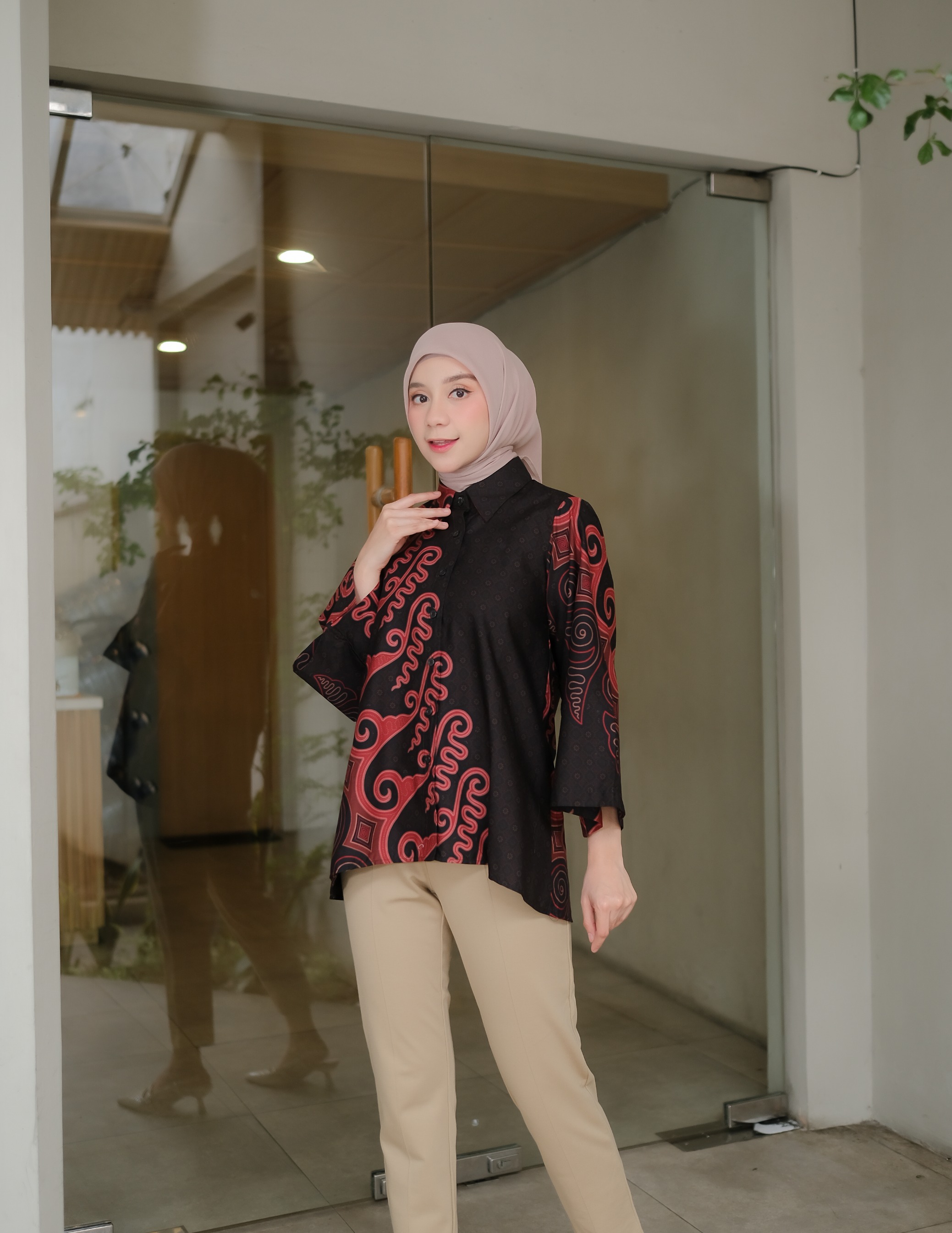 Oversize Blouse 7/8 Woman - KASATRIAN