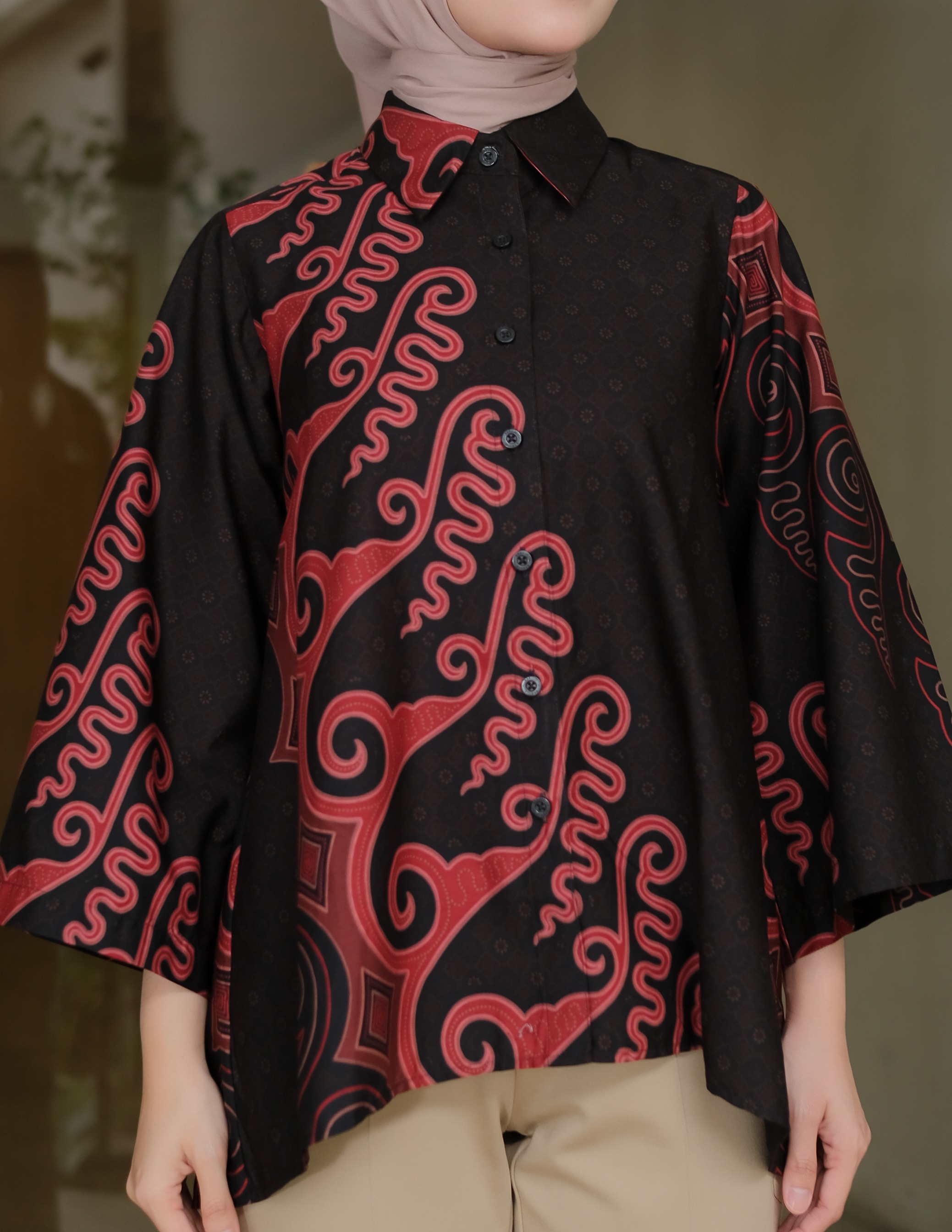 Oversize Blouse 7/8 Woman - KASATRIAN