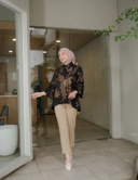 Oversize Blouse 7/8 Woman - DOELJANA BLACK