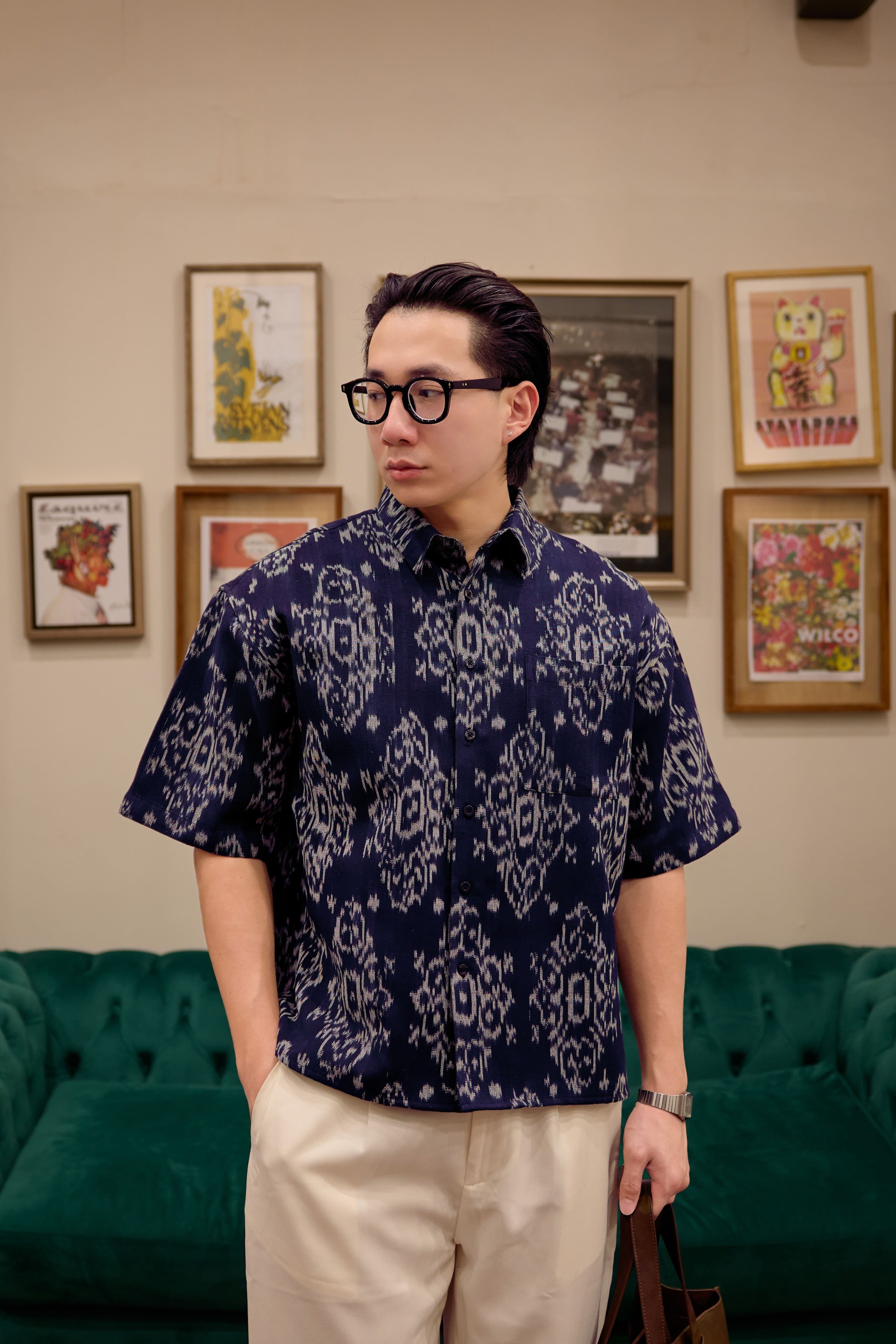 ETHNIC SUMBA Boxy Short Sleeve