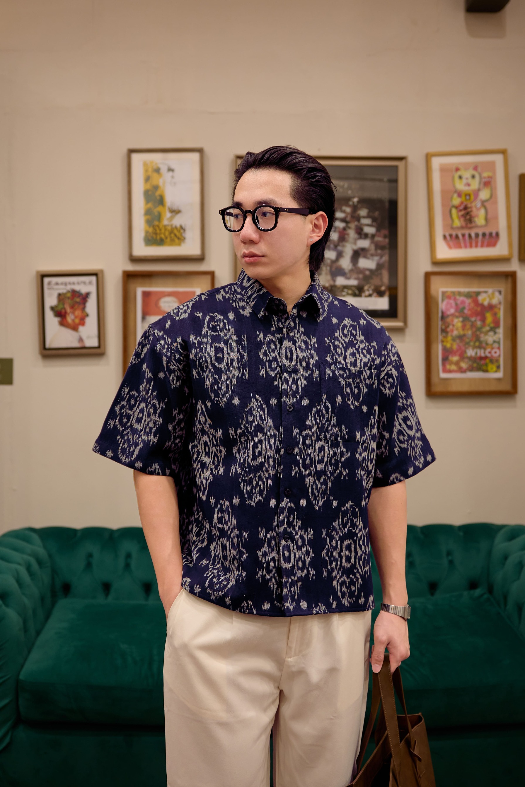 ETHNIC SUMBA Boxy Short Sleeve