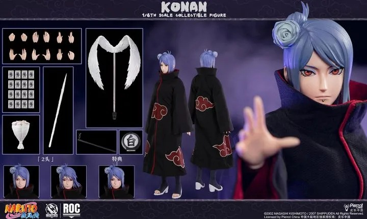 Action Figure 1/6 Konan - Naruto Shippuden ROC023 By Rocket Toys