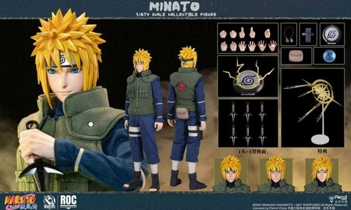 Image of Action Figure 1/6 Namikaze Minato - Yellow Flash Ver. Naruto Shippuden ROC016 By Rocket Toys