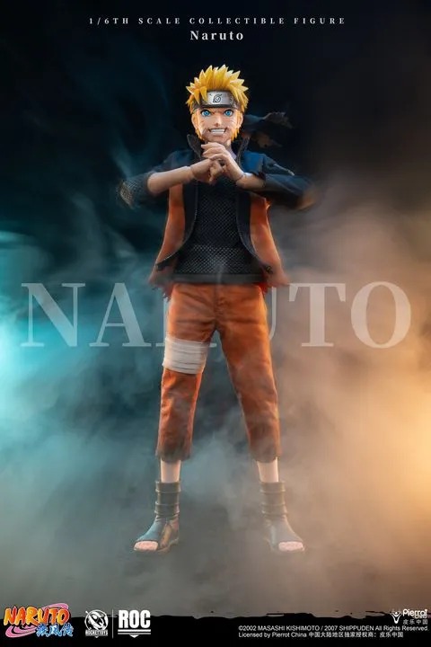 Action Figure 1/6 Uzumaki Naruto - Battle Damaged Ver. Naruto Shippuden ROC012 By Rocket Toys