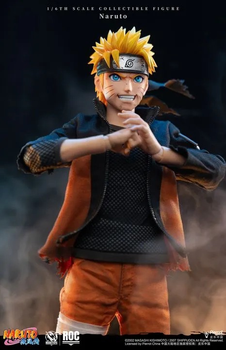 Action Figure 1/6 Uzumaki Naruto - Battle Damaged Ver. Naruto Shippuden ROC012 By Rocket Toys
