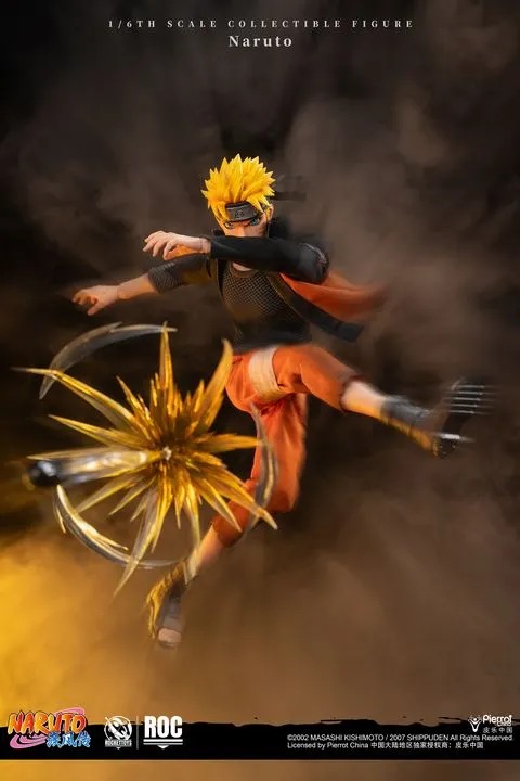 Action Figure 1/6 Uzumaki Naruto - Battle Damaged Ver. Naruto Shippuden ROC012 By Rocket Toys