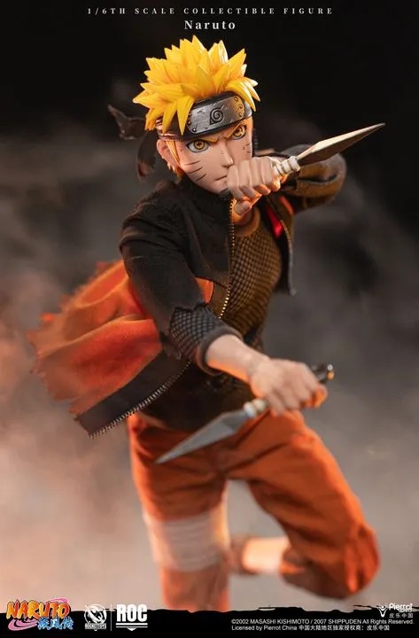 Action Figure 1/6 Uzumaki Naruto - Battle Damaged Ver. Naruto Shippuden ROC012 By Rocket Toys