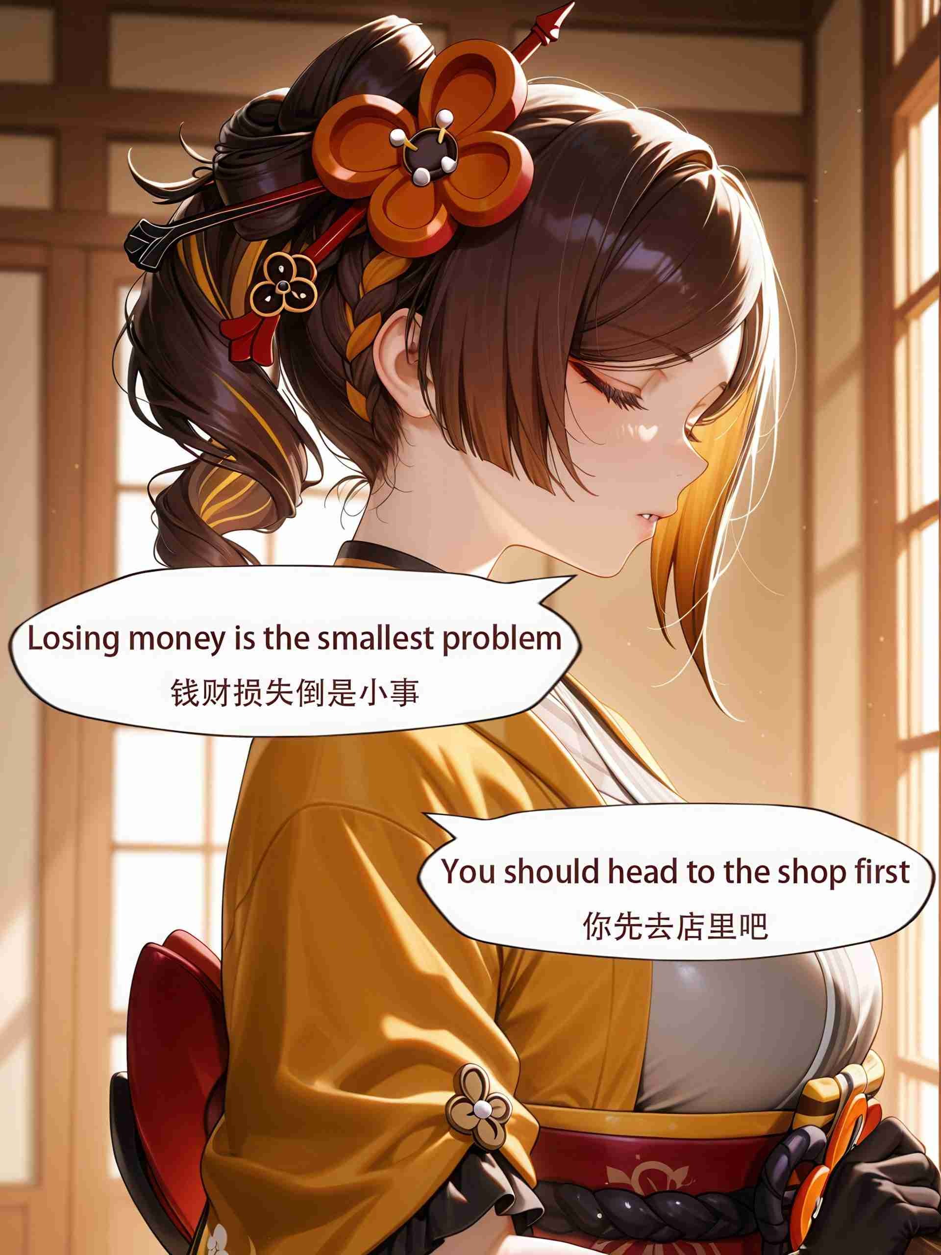 AI Anime Digital Comic Chiori - Genshin Impact R18 NSFW Bundle - 150 Ultra HD Lewd Images Pack (English & Chinese Language)