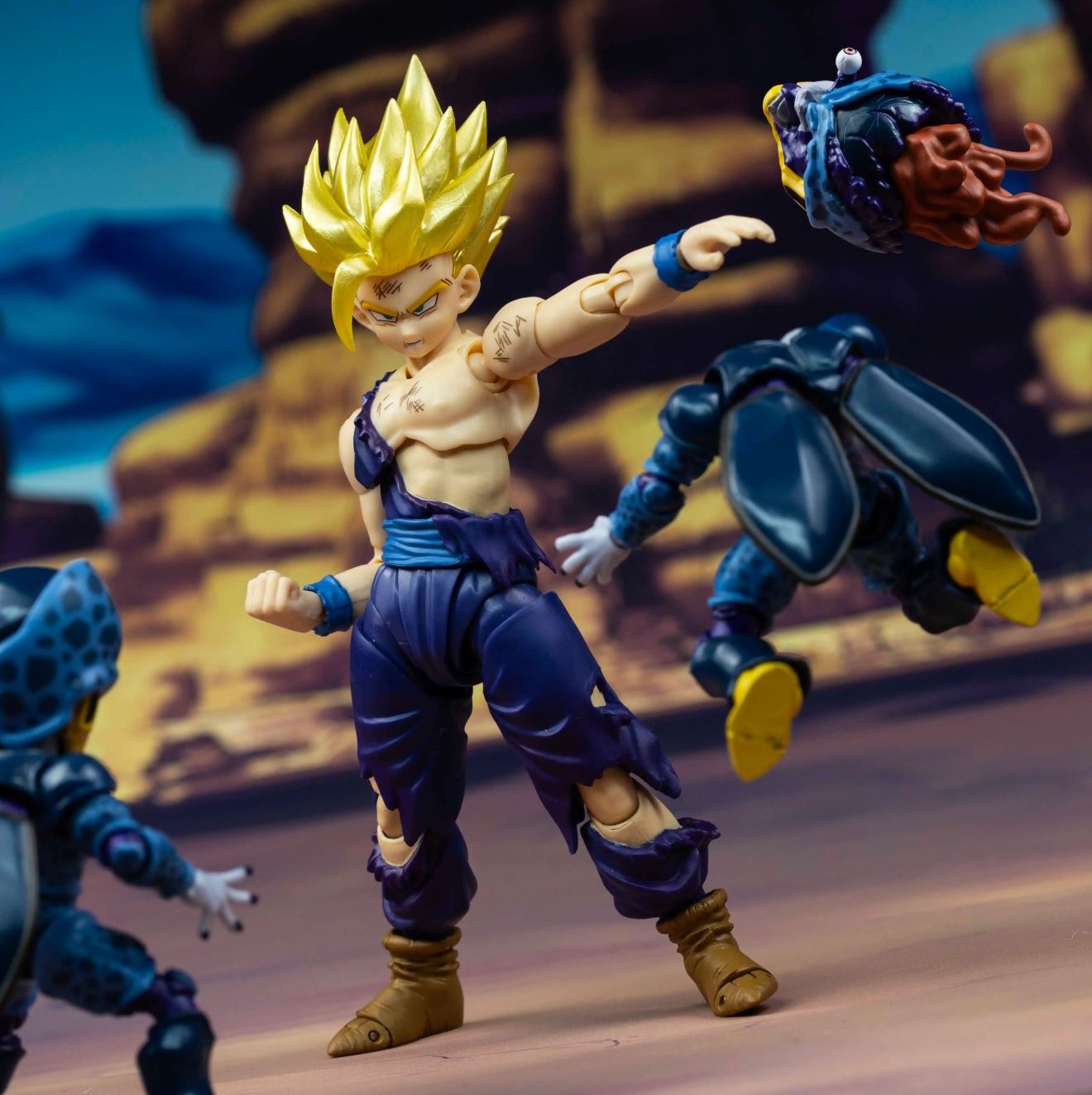 Action Figure 1/12 Trio Cell Junior + Accessories Pack - Dragonball Z By Third Party KW Studio Not Bandai SHF