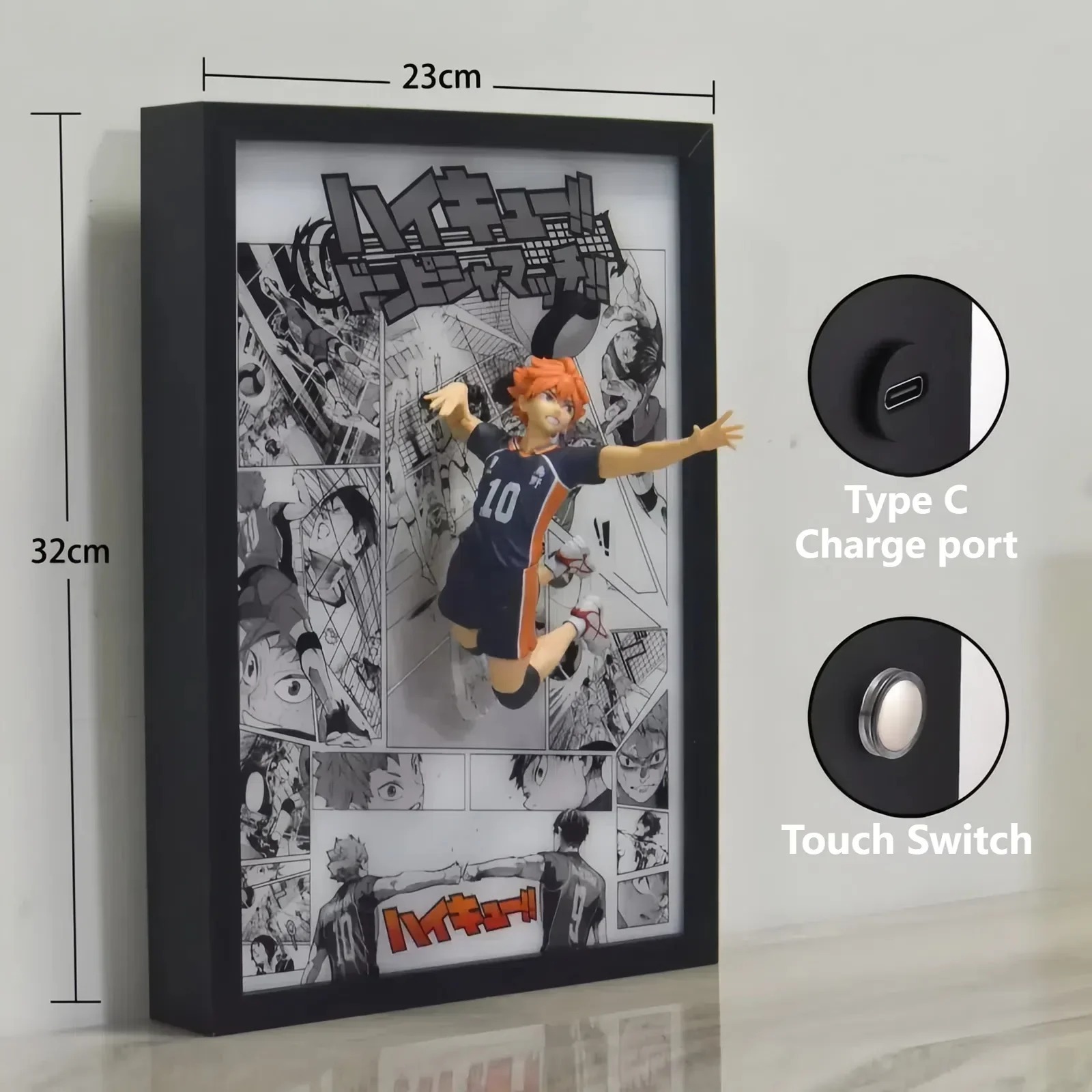 Shoyo Hinata Break out of the comics 3D stereoscopic Led Light Art Ver. - Haikyuu!!