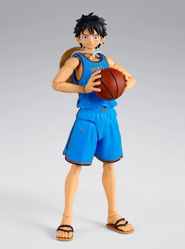 SHF S.H.Figuarts MONKEY.D.LUFFY OKLAHOMA CITY THUNDER ver. - ONE PIECE×NBA By Premium Bandai