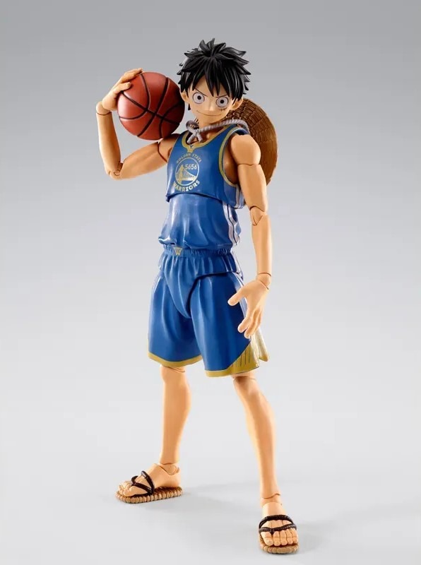 SHF S.H.Figuarts MONKEY.D.LUFFY GOLDEN STATE WARRIORS ver. - ONE PIECE×NBA By Premium Bandai