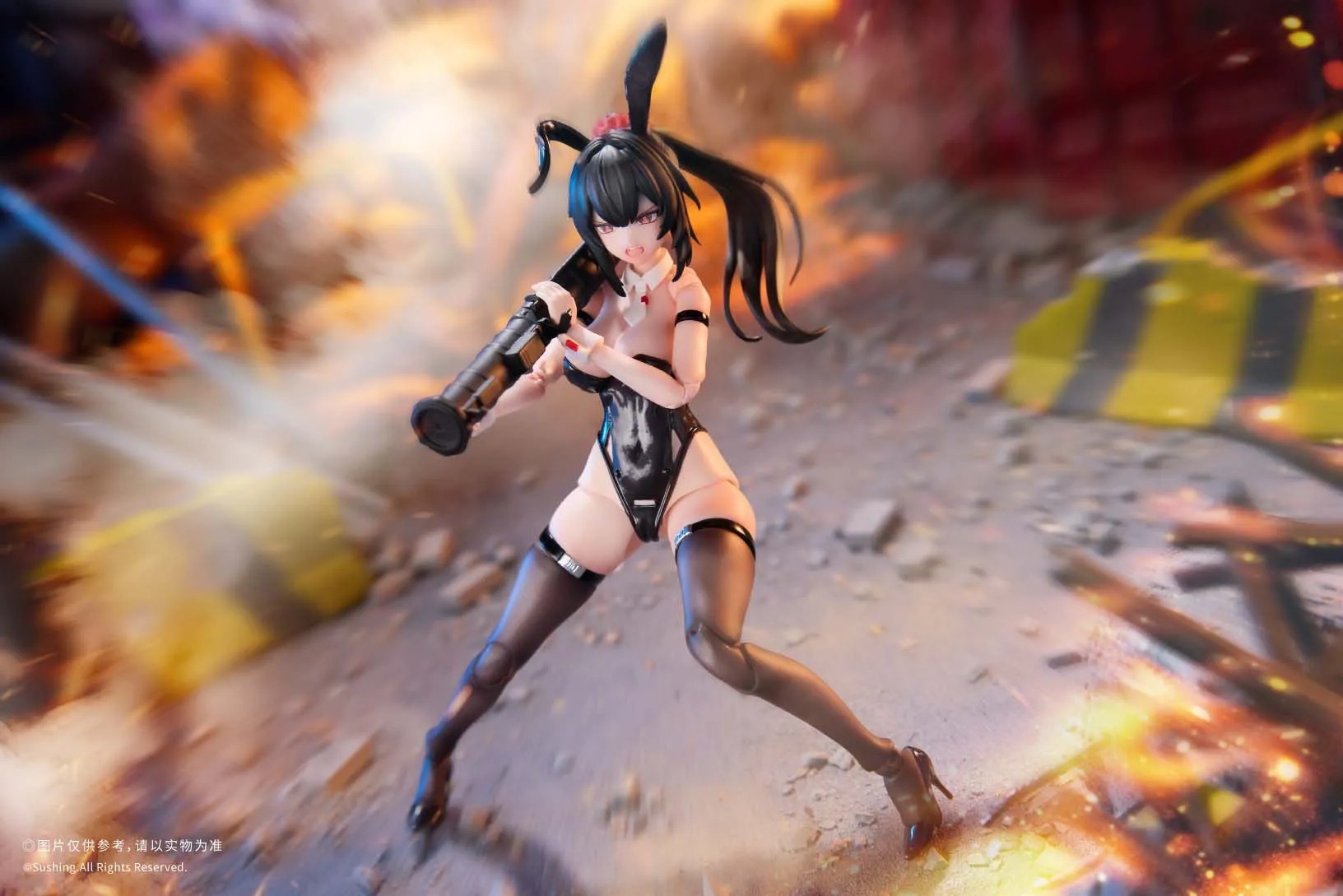 Action Figure 1/12 Bunny Rapid Action Squad Attacker Luna By Sushing