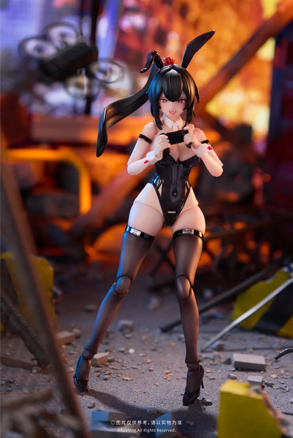 Action Figure 1/12 Bunny Rapid Action Squad Attacker Luna By Sushing