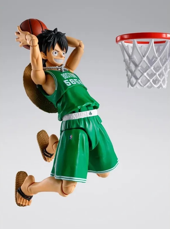 SHF S.H.Figuarts MONKEY.D.LUFFY BOSTON CELTICS ver. - ONE PIECE×NBA By Premium Bandai