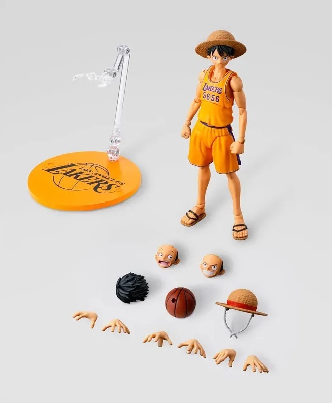 SHF S.H.Figuarts MONKEY.D.LUFFY LOS ANGELES LAKERS ver. - ONE PIECEรNBA By Premium Bandai