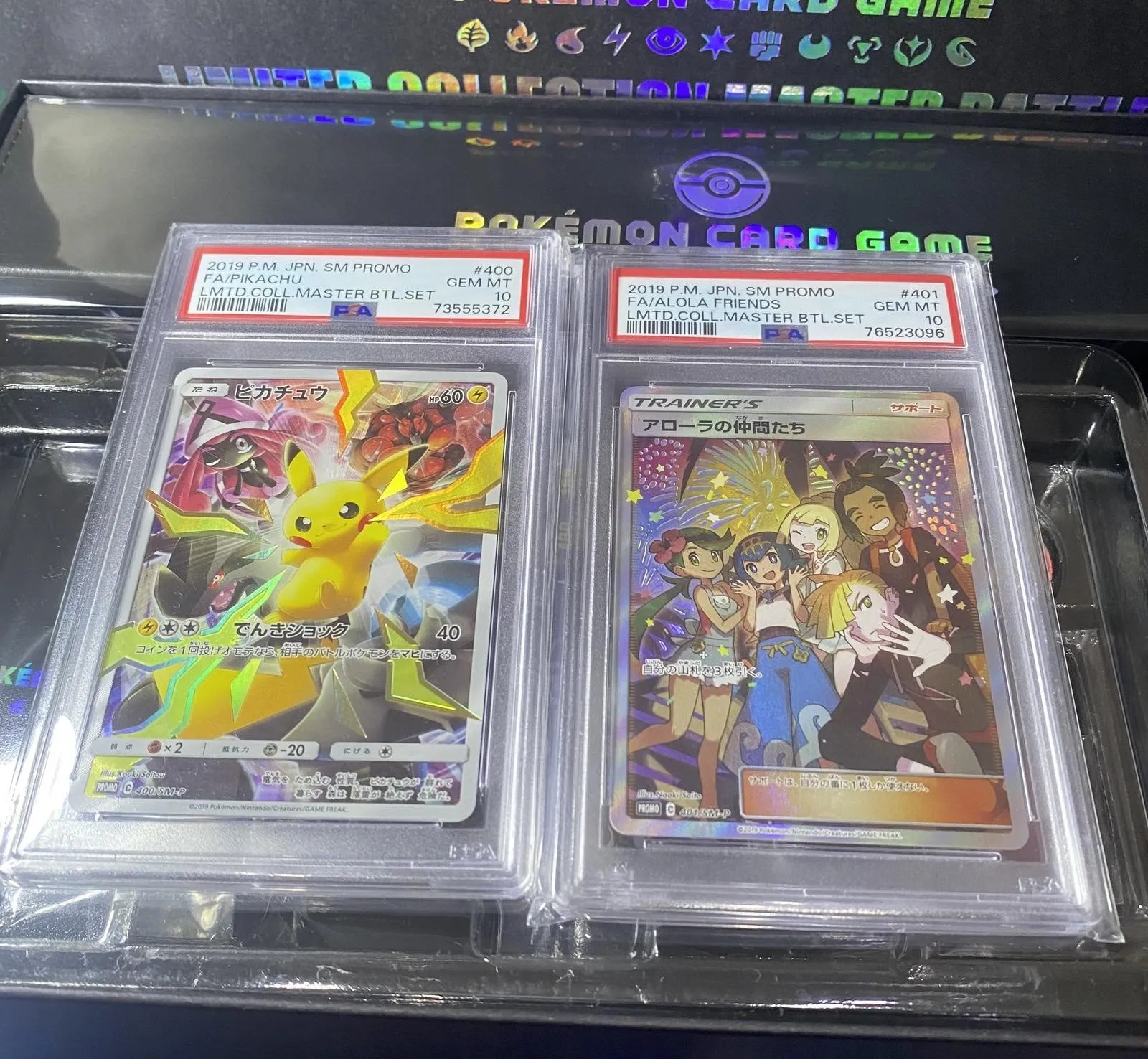 Original Pokemon Card TCG Japanese PSA 10 Pikachu & Alola Friends SM-P JP Master Battle Set Limited Collection