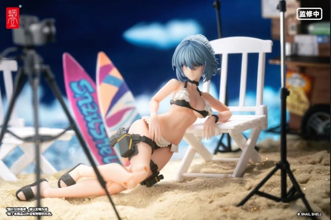 Snail Shell Action Figure 1/12 RA-02S Rapid Assault Tactical Maid Tokiwa Kazune - Summer Special Operation Ver. Illustration by Pinakes  By Snail Shell Studio