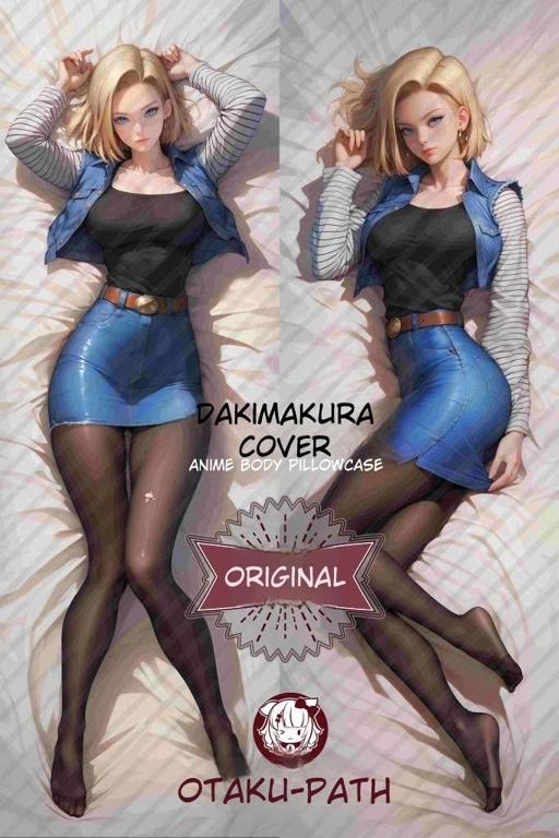 Image of Sarung Bantal Dakimakura 3D Art Pillow Cover Only Android 18 Safe Ver. - Dragonball Z By Otaku Kingdom