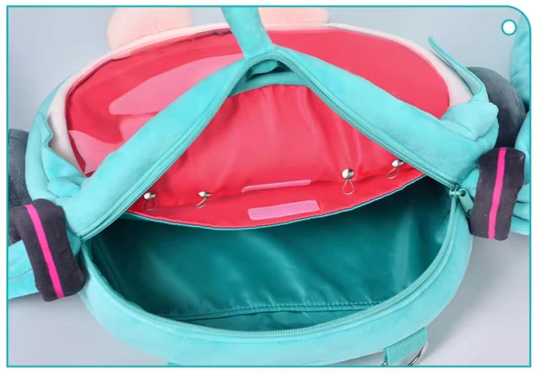 [READY STOCK ITEM] Hatsune Miku Smile Head Mascot Bag (45x40cm) - Vocaloid By Bilibili X BEMOE