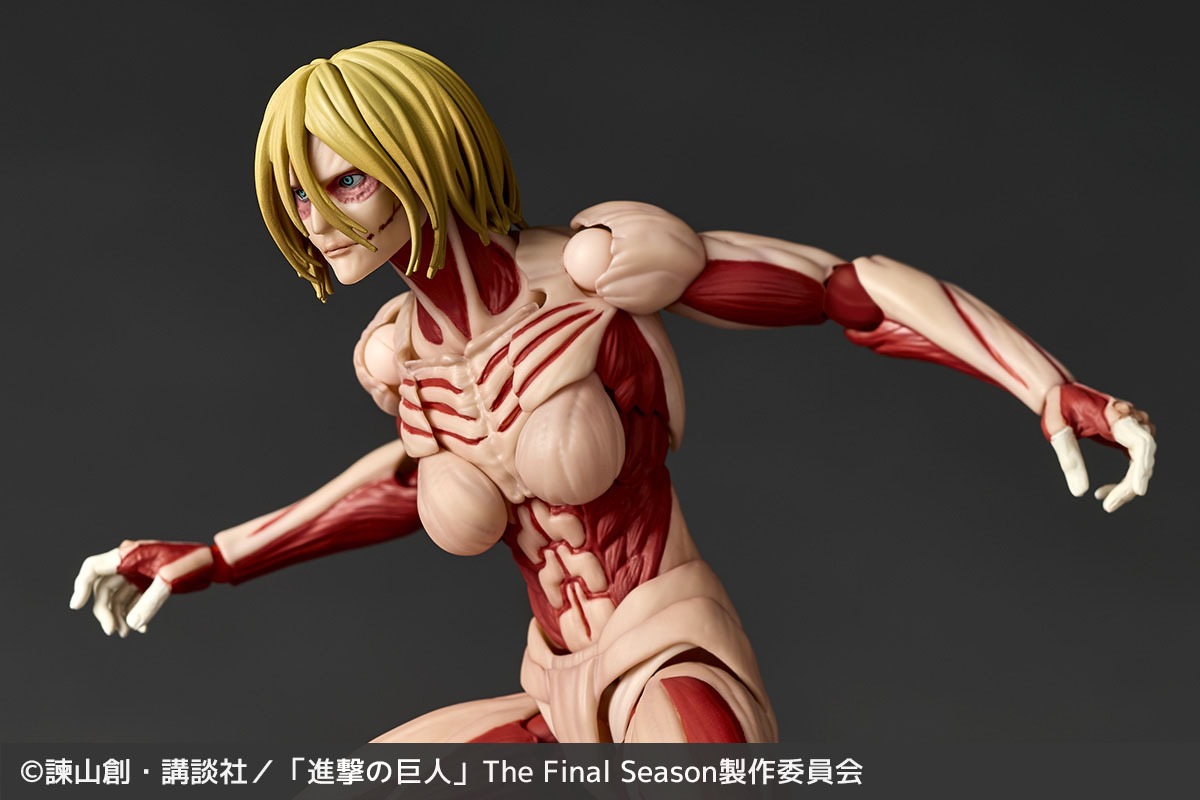 [With Bonus] Revoltech Amazing Yamaguchi Megata no Kyojin / Female Titan - Shingeki no Kyojin By Kaiyodo
