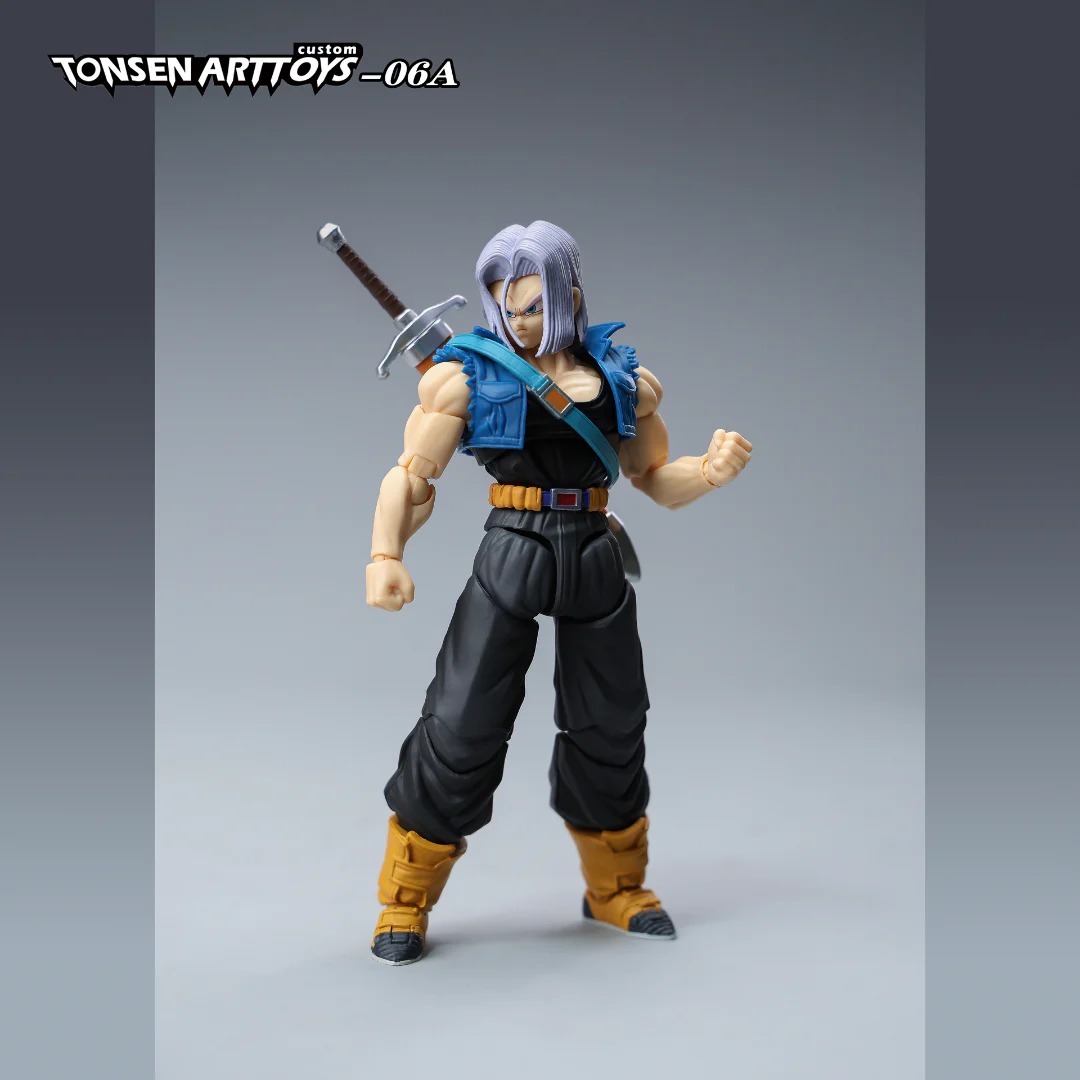 [READY STOCK ULTRA LIMITED ITEM] Action Figure 1/12 (Not SHF S.H.Figuarts) Trunks Unbound Wrath Warped Vengeance A Ver. - Dragonball Z By Tonsen Art Toys